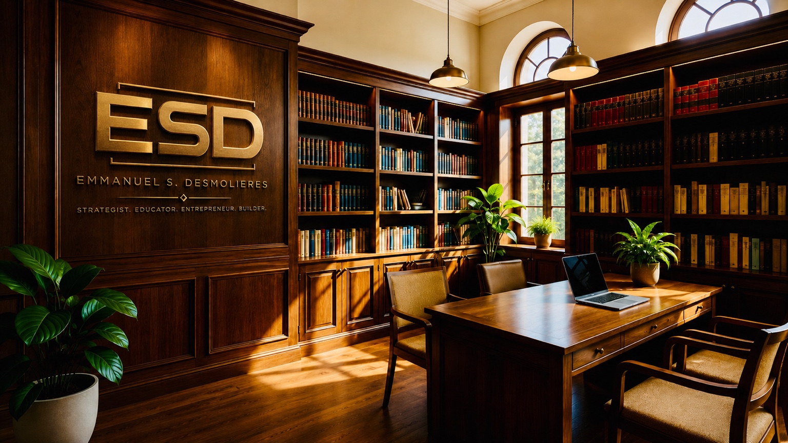 ESD branded executive library